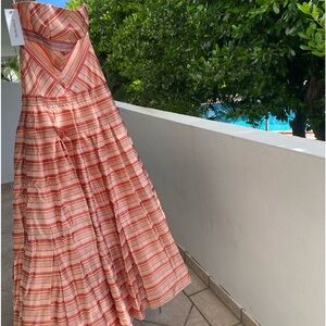 CAROLINA HERRERA GOWN SATIN DRESS SZ S (see all photos)